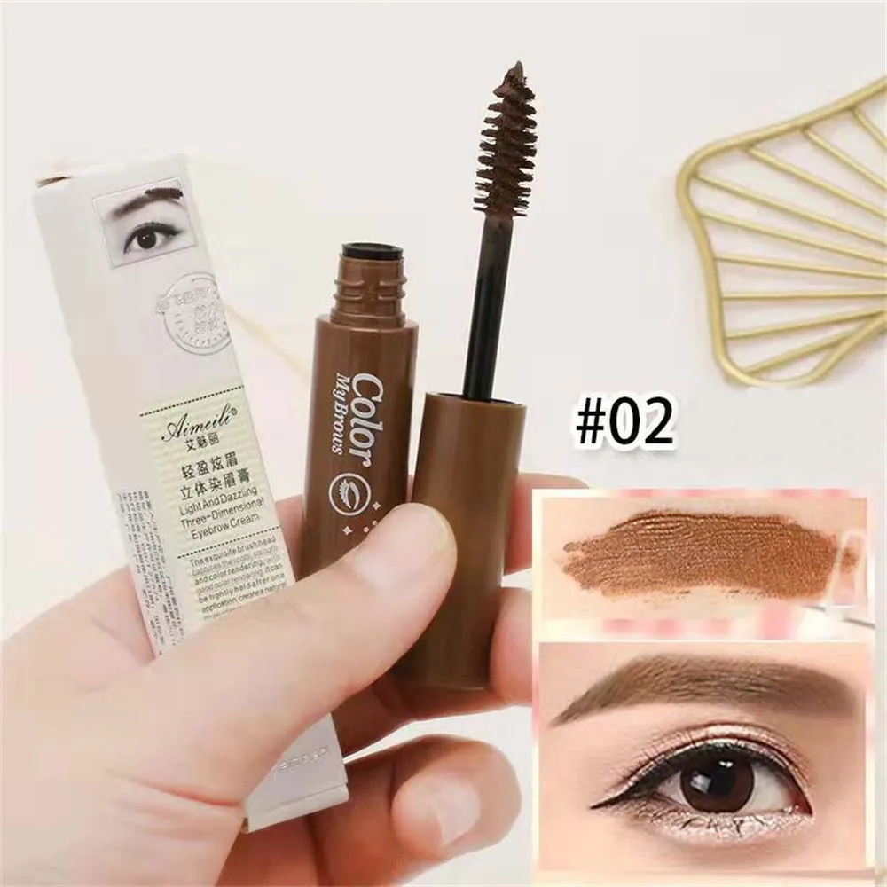 

Новые долговечные водостойкие зеркальные тени для бровей, косметические Косметические Инструменты с кисточкой, гель для бровей