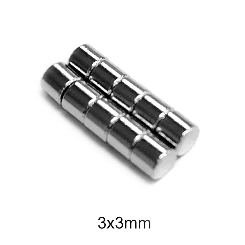 

Мощный круглый магнит 3x3 мм