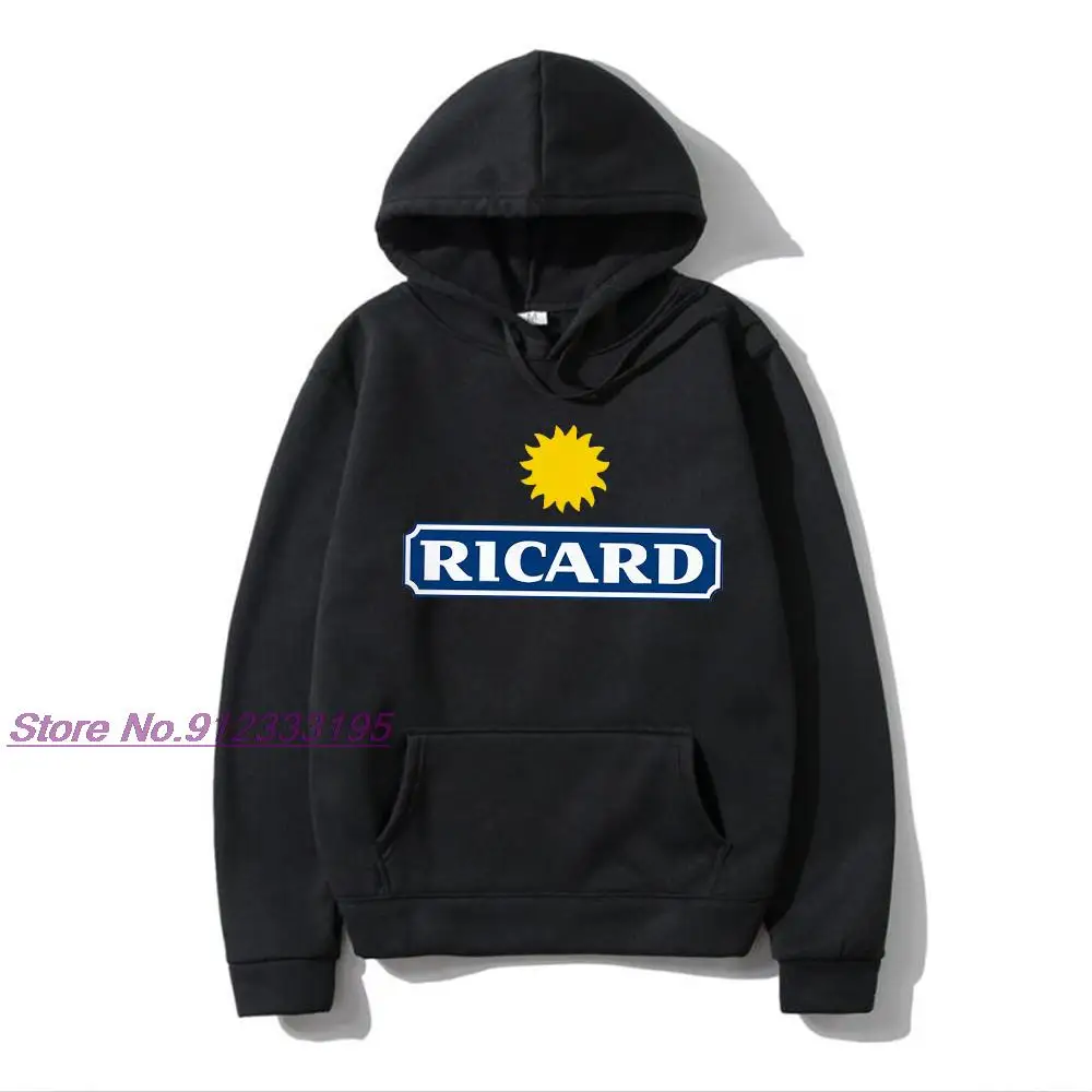 

Ouzo liquor alcohol Ricard France Ouzo hoodies for men and women Ricard printed logo pullovers for adult pure cotton clothes