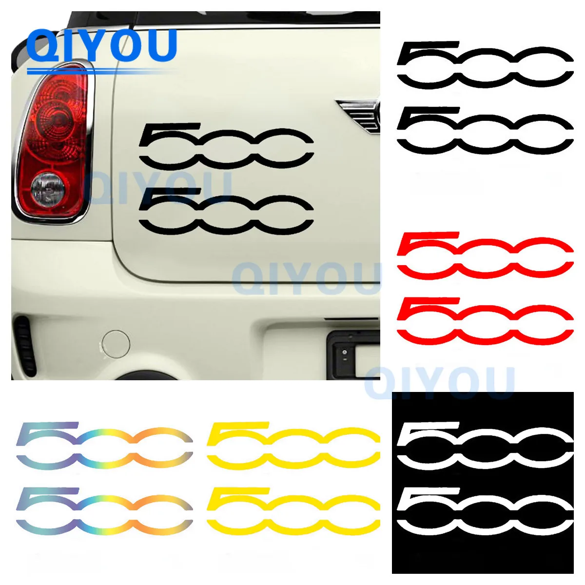 Забавные цифры 500 персонализированные украшения кузова автомобильные наклейки