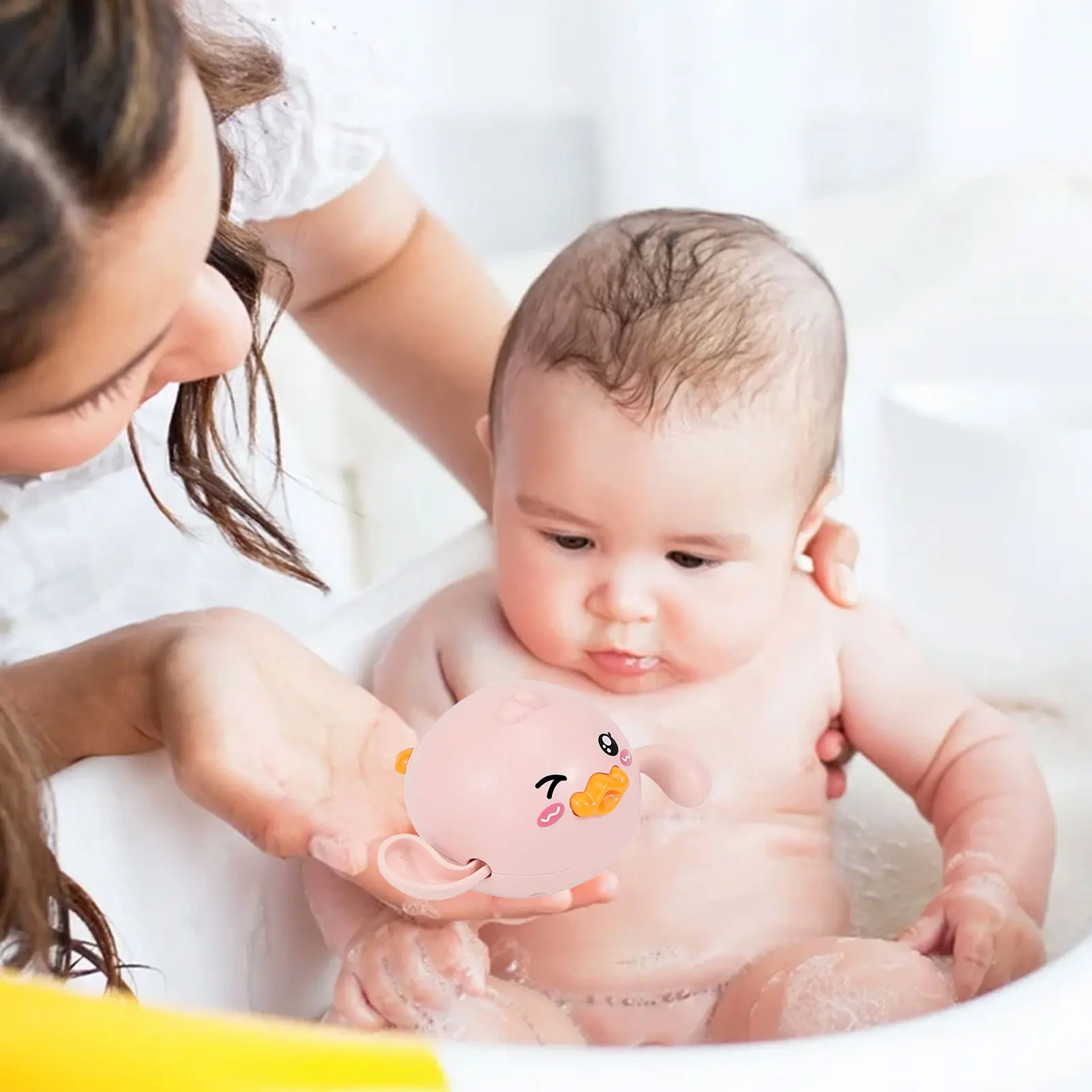 Bathroom Bath Shower Baby Clockwork Swimming Children Play Water Cute Little Duck Bathing Bathtub Toys For Kid Toddler Gifts