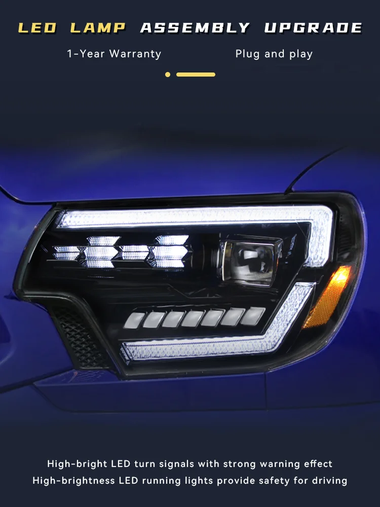 Передние фары для Toyota Tacoma 2012-2015 DRL указатель поворота полностью светодиодный