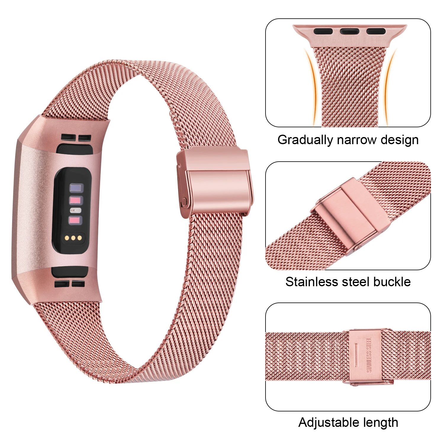 Metal Strap For Fitbit Charge 3 4 3 SE Band Bracelet Wacthband Wristband For Fitbit Charge 3 4 3 SE Strap Smart Watch Accessory