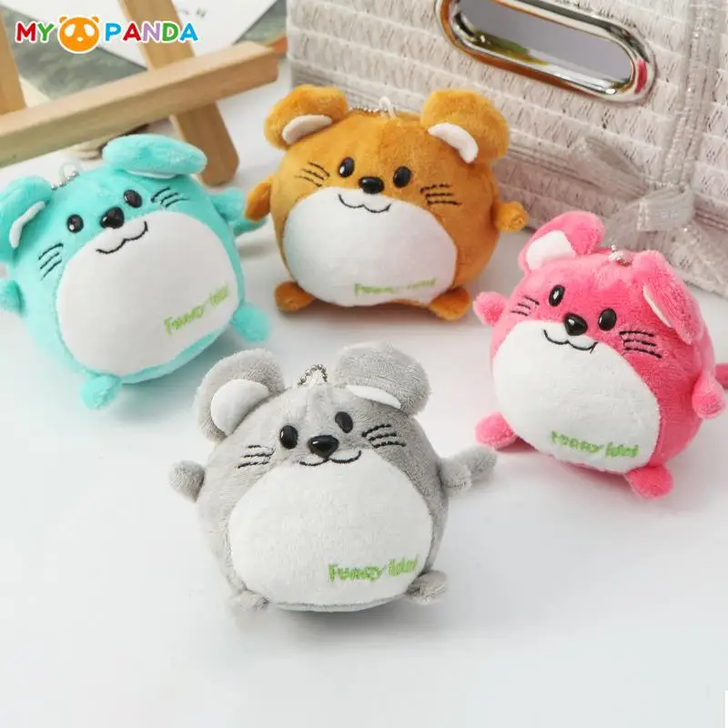 

New Fashion Cute Mini Cartoon Portable vole Plush Doll Pendant Keychain Cute Animal Keyring Toy