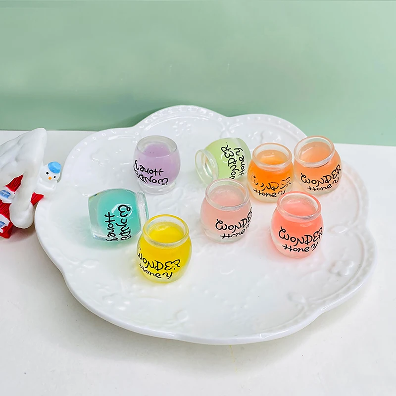 

2 шт. Люминесцентная мини-банка из смолы для меда, игрушки для приборной панели автомобиля, куклы, фигурки, украшение для дома и сада, мультяшный цыпленок, милый автомобильный орнамент