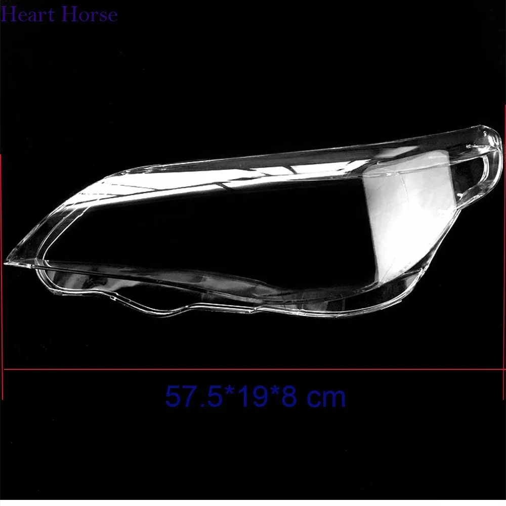 Фото HTTCY для BMW 5 серии E60 E61 525i 530i крышка объектива автомобильной фары прозрачный корпус боковой фары 2004-2010 63127165570 №5
