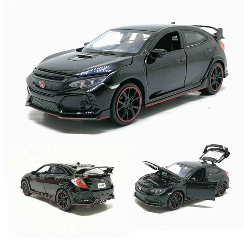 1:32 HONDA CIVIC TYPE-R Diecast &amp Toy Транспорт металлическая модель автомобиля со звуком