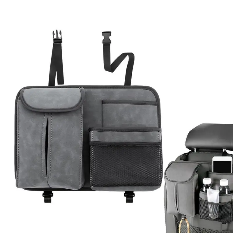 

Backseat Storage Organizer Multi-Pocket Back Seat Organizer Bag Road Trip Travel Essentials To Organize Tissues Drinks Purses