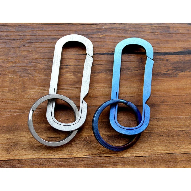 

Christmas Gifts Titanium Alloy Bearing Type Design Key Ring Multi-purpose Fast Hook Car Key Chain EDC Multi Tools Keychain New