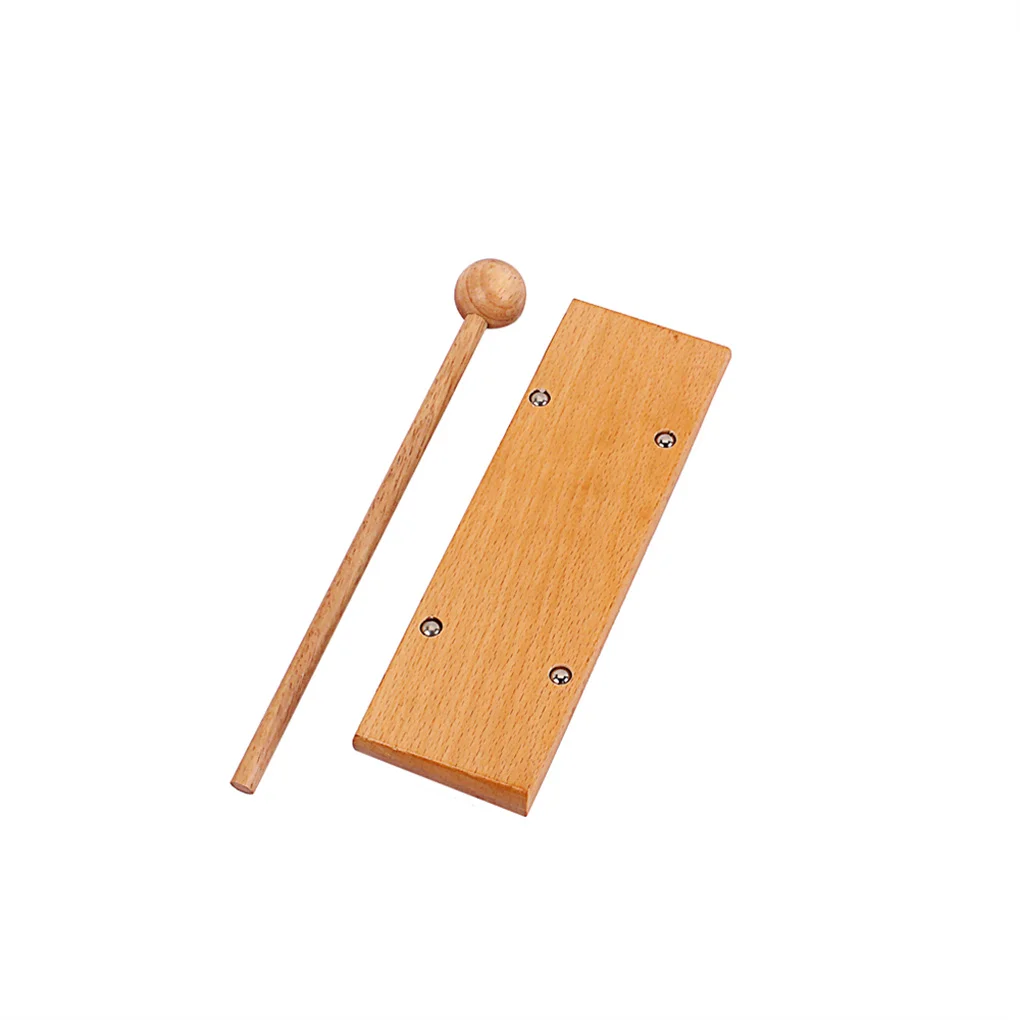 

2-tone Musical Chime Toy with Mallet Knocking Kids Classroom Chimes Bells Develop Music Sense Percussion Instrument Therapy