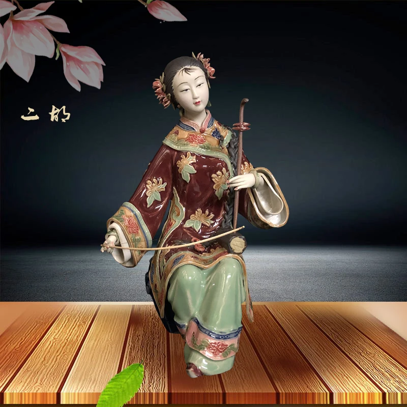 

Ceramic living room TV cabinet creative lovely jewelry master boutique classical ladies erhu