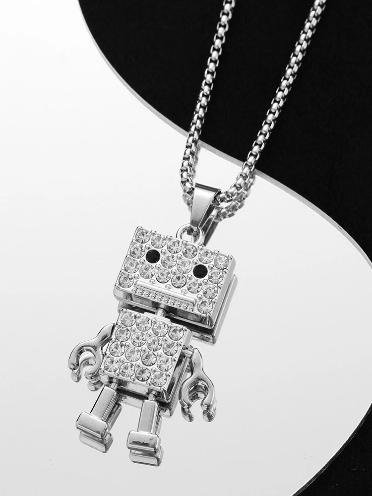 Подвеска в стиле хип-хоп с бриллиантами для пар