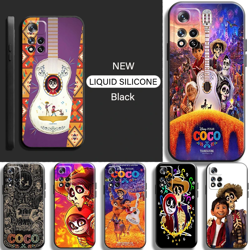 

Disney Coco Miguel Riveras For Xiaomi Redmi Note 11 11T 11S Pro 5G Phone Case Full Protection Shell Cases TPU Funda Shockproof