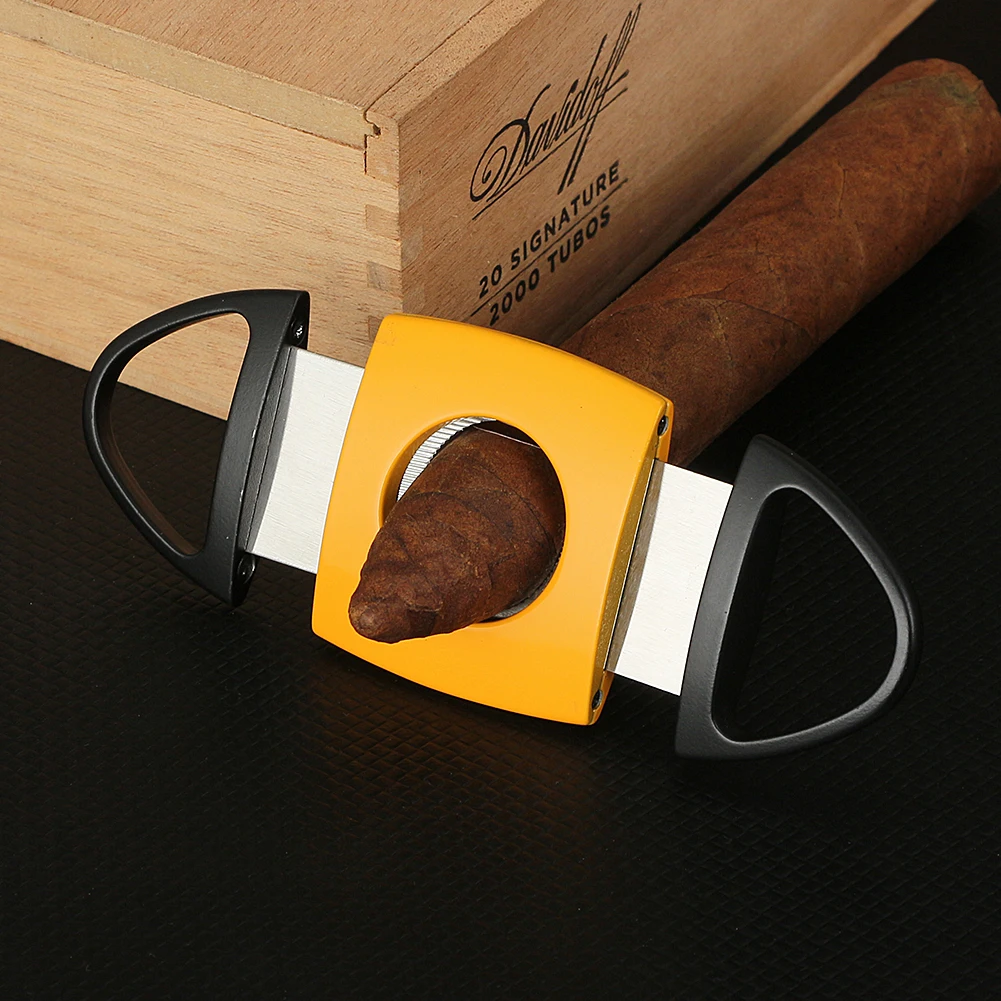 

GALINER Professional Cigar Cutter Guillotine Knife Sharp Scissor Guillotine Tobacco Cutting Luxury Cigar Knife