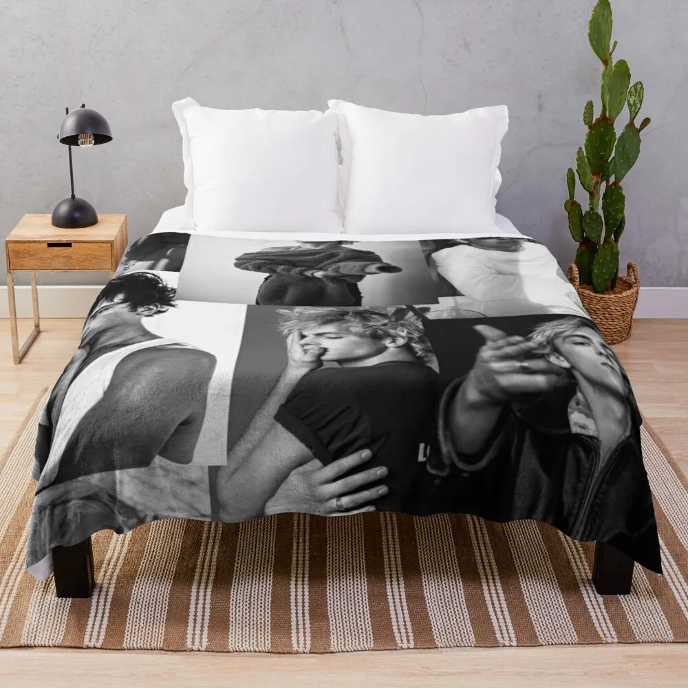 

Ross Lynch Collage Throw Blanket shaggy blanket Double blanket