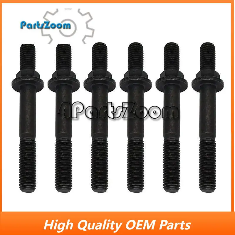 

3944655 Exhaust Manifold Bolts Studded Flange Cap Screw 6 PCS Compatible With Cummins 6BT QSB6.7 3.9 5.9 4BT