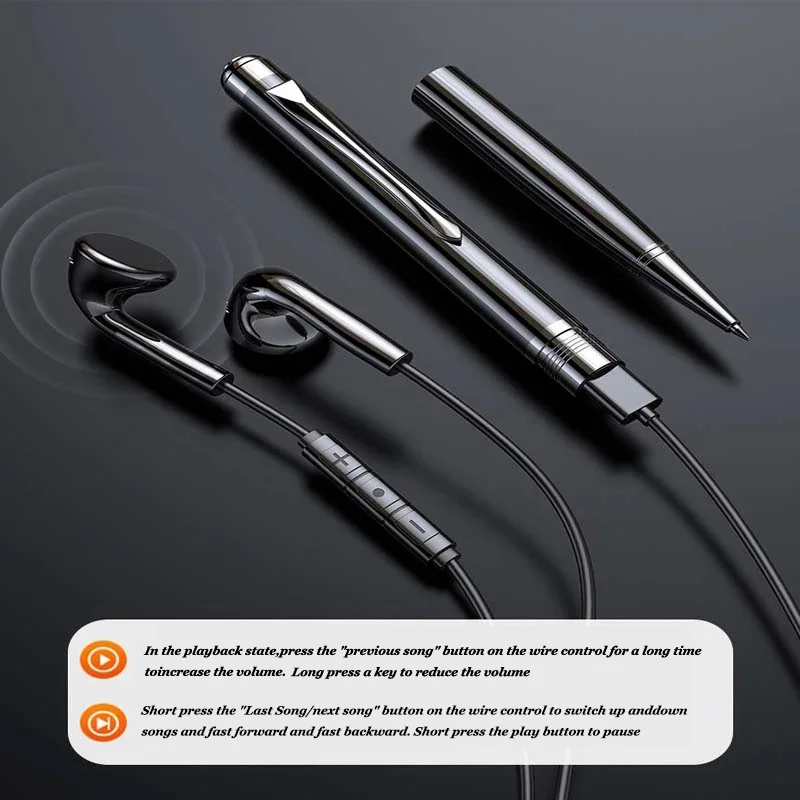 

8-128GB Ballpoint Pen Voice Recorder Professional Digital Sound Mini Audio Record Espia USB Flash Driver Dictaphone Mp3 Player