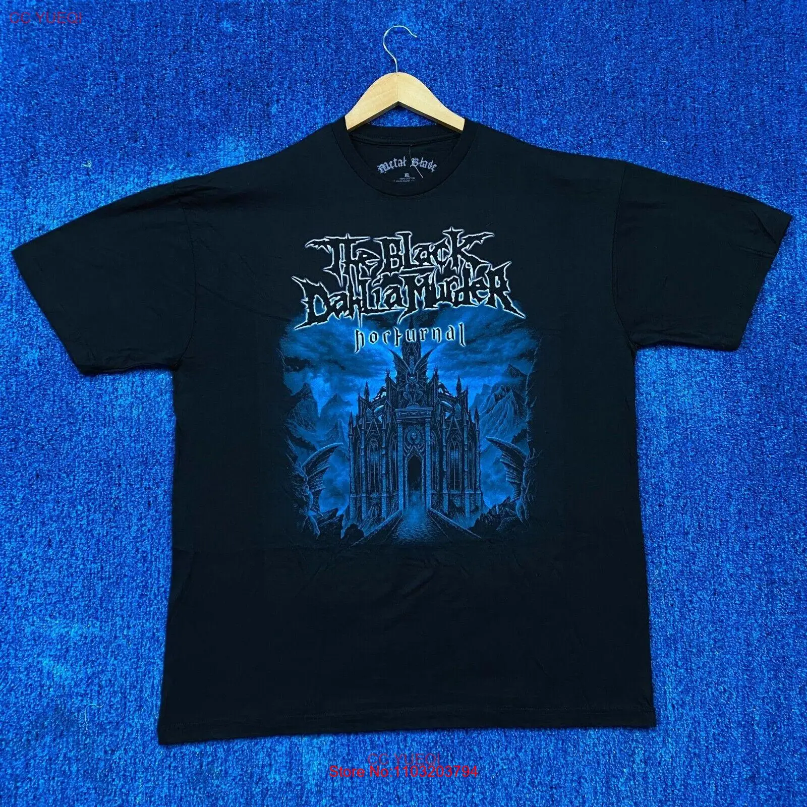 Черная дахия убийца ночной Обложка искусство Deathcore Tee XL