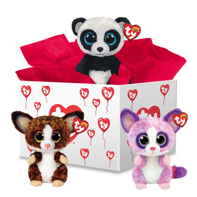 

Ty Beanie Boos Big Eyes Kawaii Kids Plush Toy Soft Doll Blind Box Randomly Send a Birthday Gift for Kids Sleeping Mate 15cm