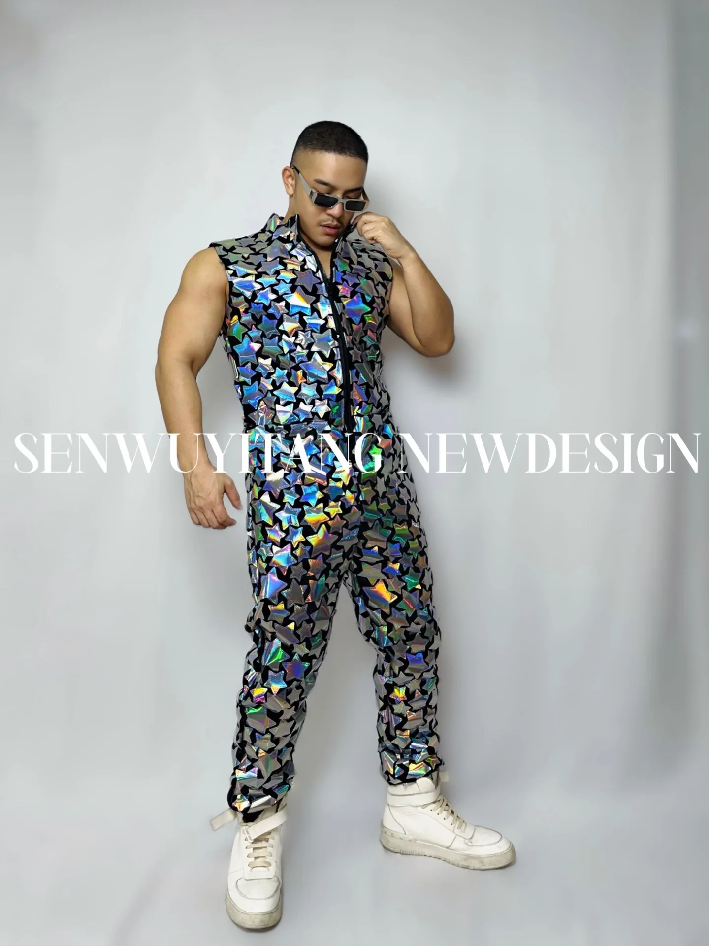 Сексуальный клубный ночной клуб мужской танцевальный костюм пурпурная