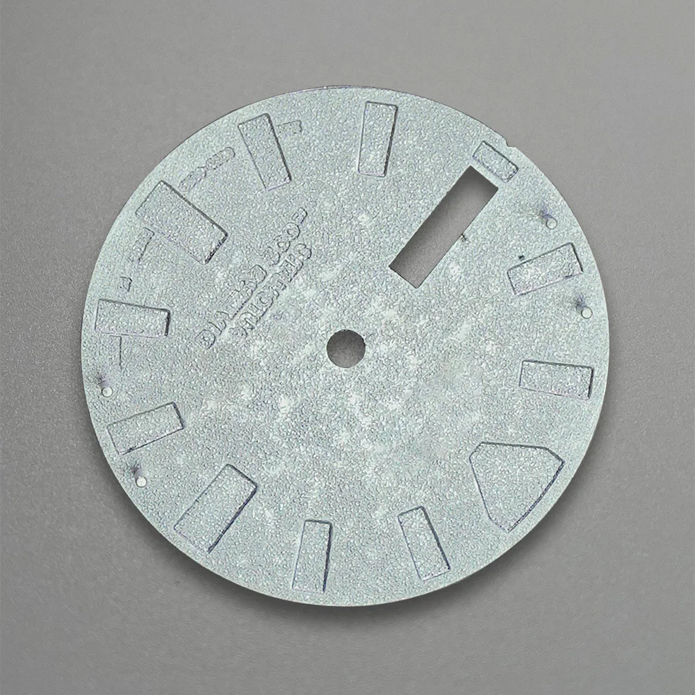 Циферблат YAONUAN 28 5 мм зеленый светящийся для часов NH35/NH36/4R36