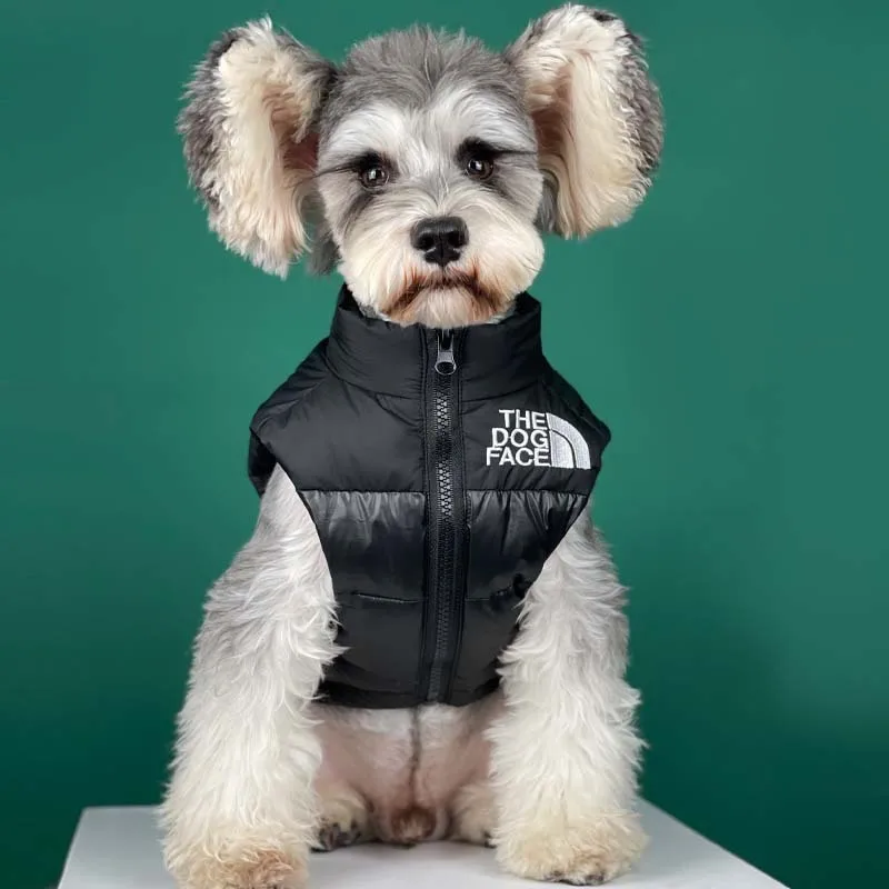 

Роскошная Одежда для собак, модная осенне-зимняя одежда, щенок, Тедди, померанский шнауцер, корги, черный толстый теплый пуховой жилет