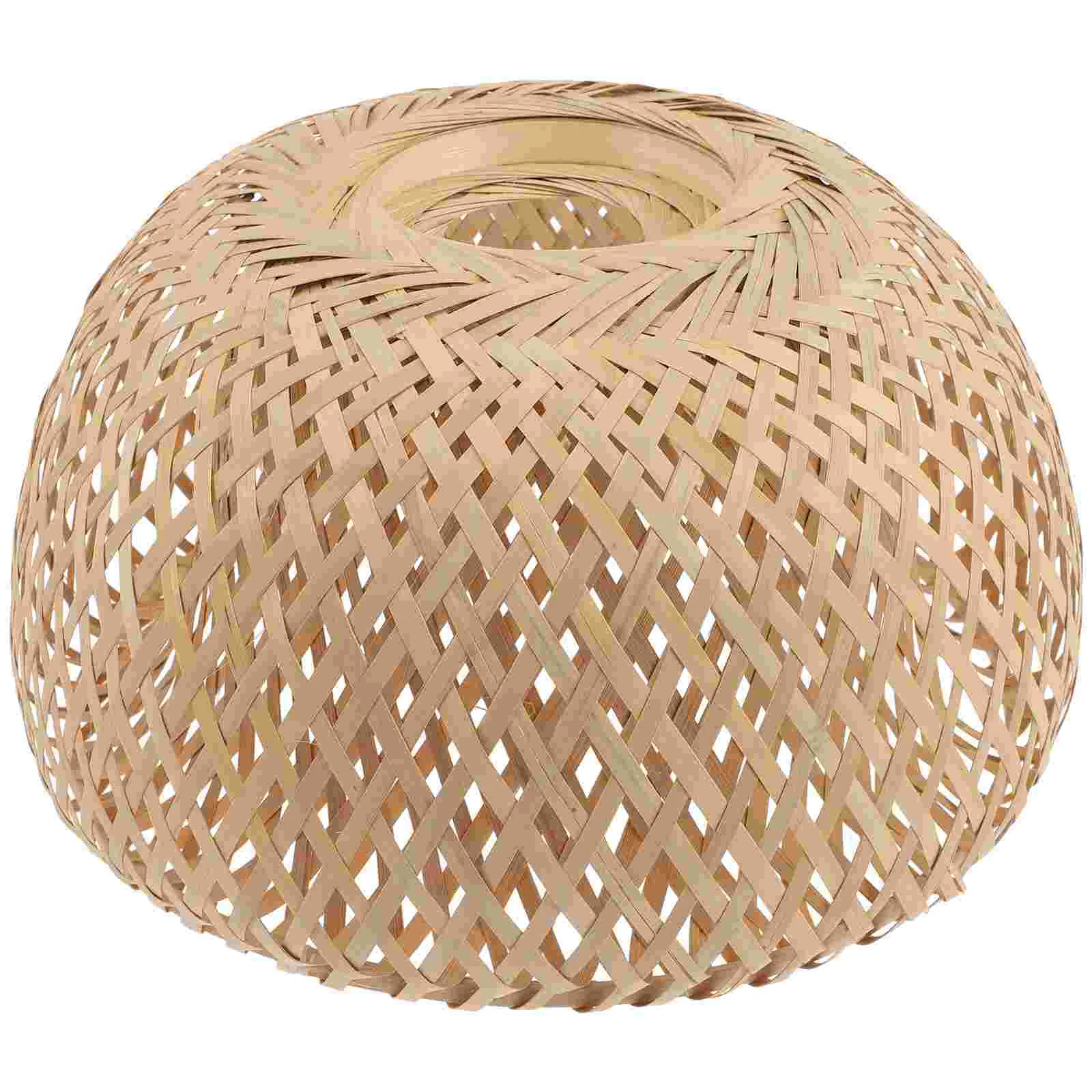 

Woven Lamp Shade Pendant Light Shade Ceiling Lamp Shade Bamboo Lamp Cover Rattan