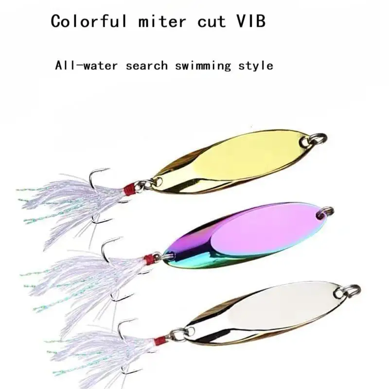 1pcs Metal Spinner Spoon Lures Trout Fishing Lure Hard Bait Sequins Paillette Artificial Baits Spinnerbait Fish Tools 5g-21g