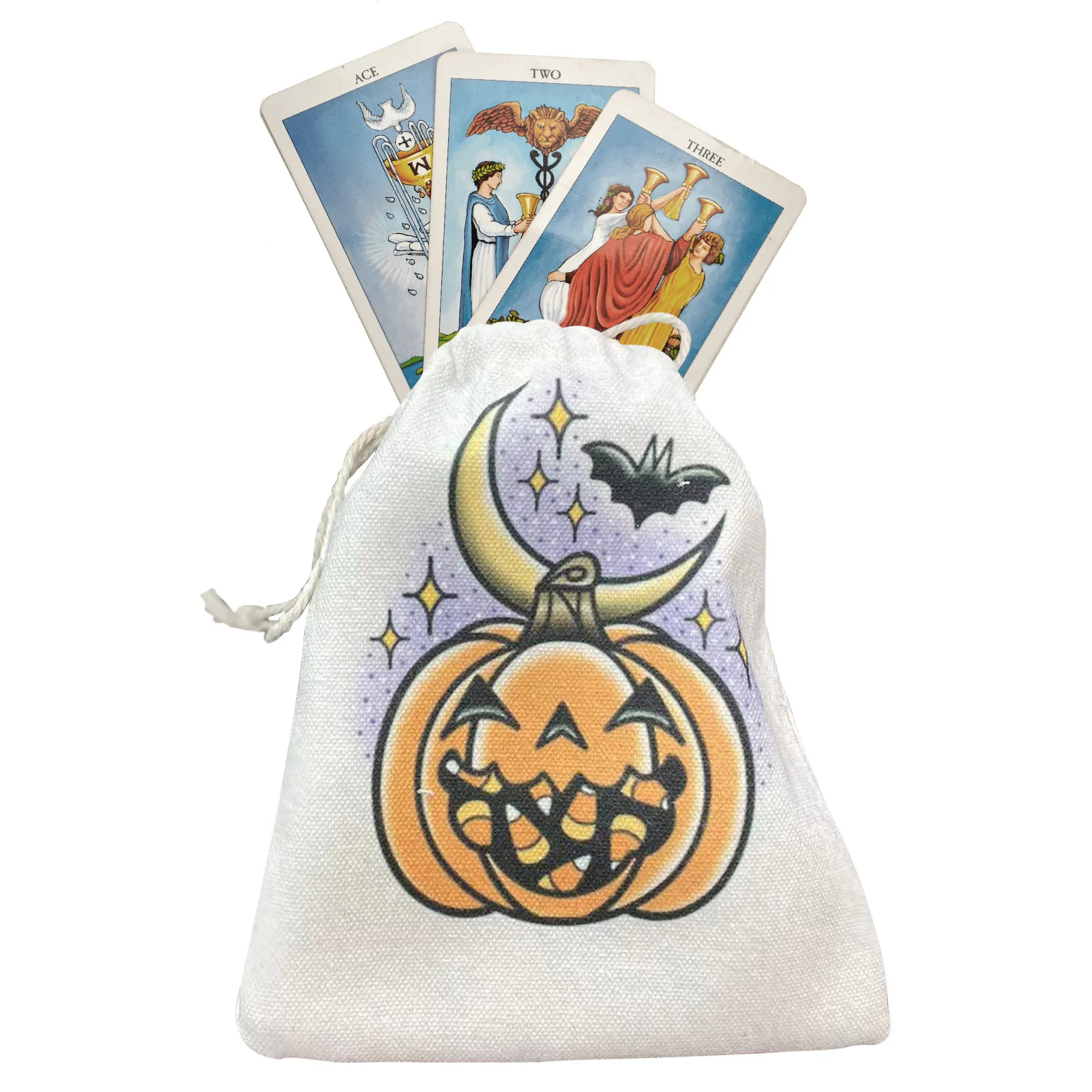 

Tarot Bag Moon Pumpkin Tarot Card Dice Bag Multifunctional Tarot Storage Pouch With Drawstring Tarot Card Holder Bag Jewelry