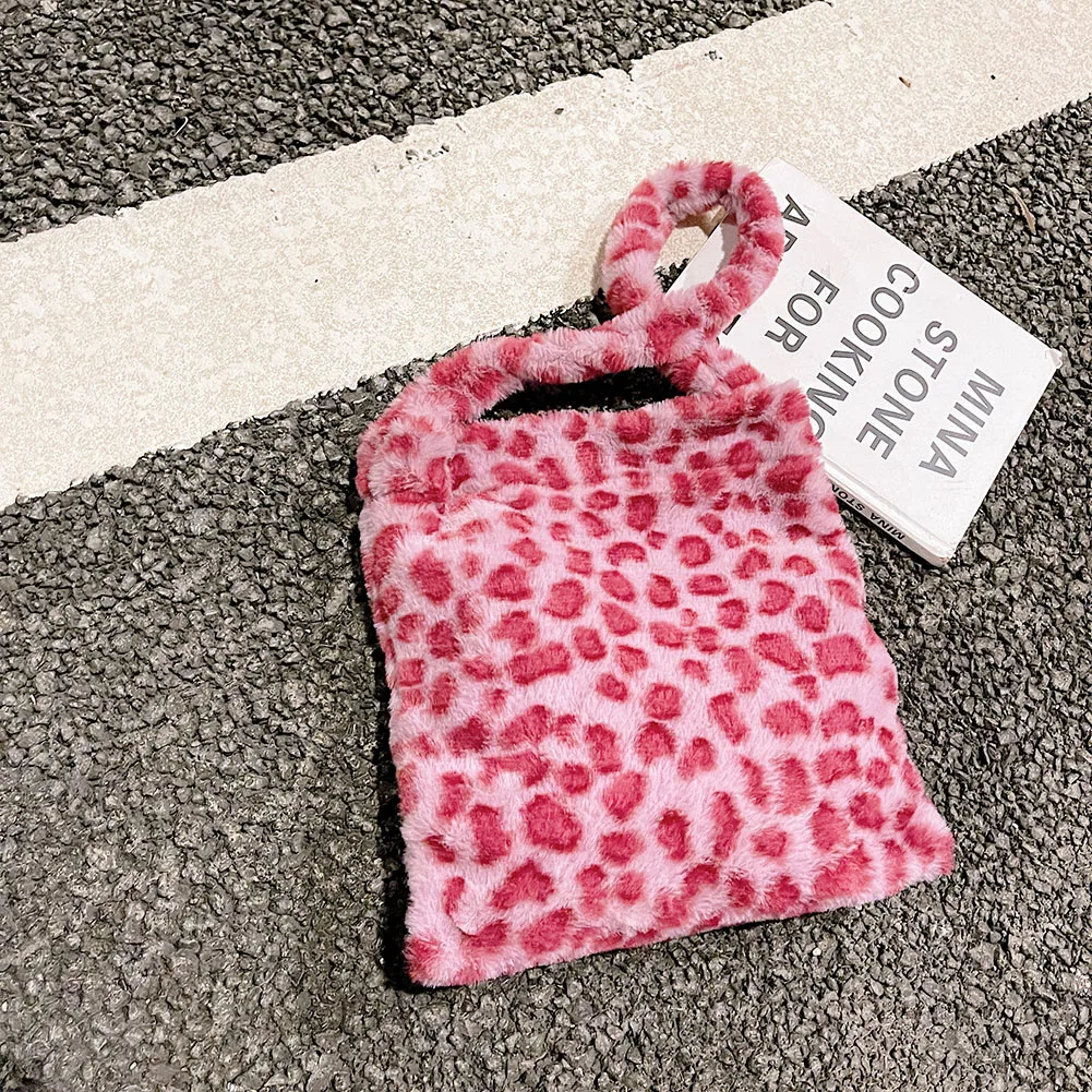 

Exquisite Fashion Animal Pattern Print Shoulder Shopper Bag Women Autumn Winter Casual Plush Shopping Bag Large Capacity Handbag