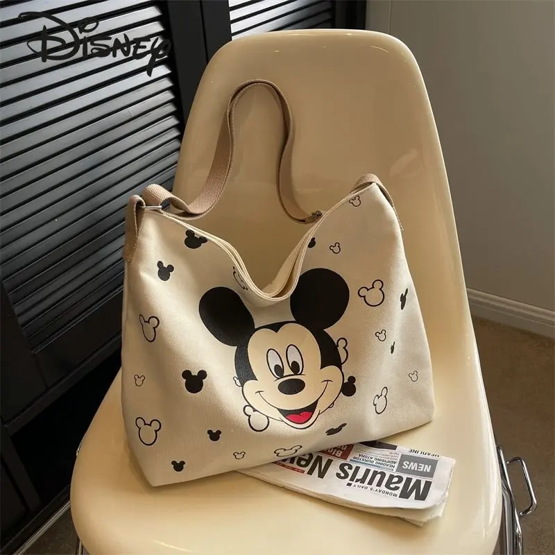 Disney Mickey New Women's Crossbody Bag Fashion Casual Shoulder Bag Cartoon Multi Functional Large Capacity Commuter Bag