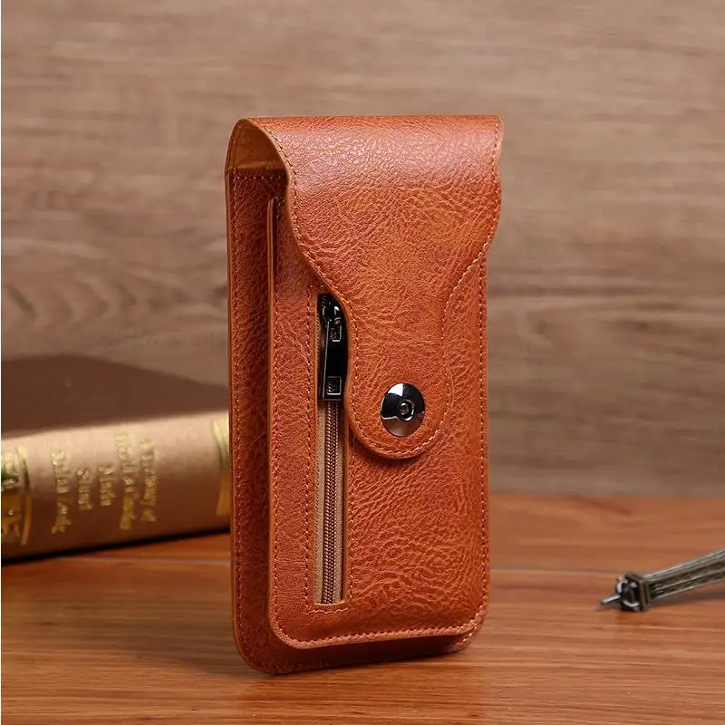 Leather Flip Case Phone Pouch For Sony Xperia 5 1 10 V Capa Belt Clip Waist Bag Wallet Case For Xperia 1 10 IV 5 II Ace III L4