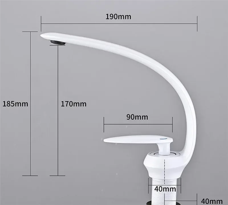 Латунный смеситель для раковины с одной ручкой
