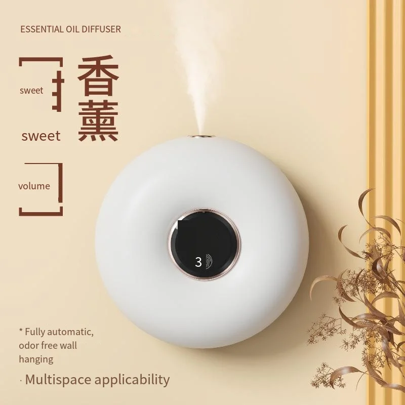 

Donut Aromatherapy Machine Automatic Spraying Fragrance Humidifier Wall-Mounted Air Purifying Aroma Diffuser Toilet Deodorize