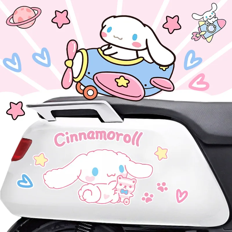 Sanrio Kawaii милый Коричный автомобиль наклейка мультфильм багаж электрический