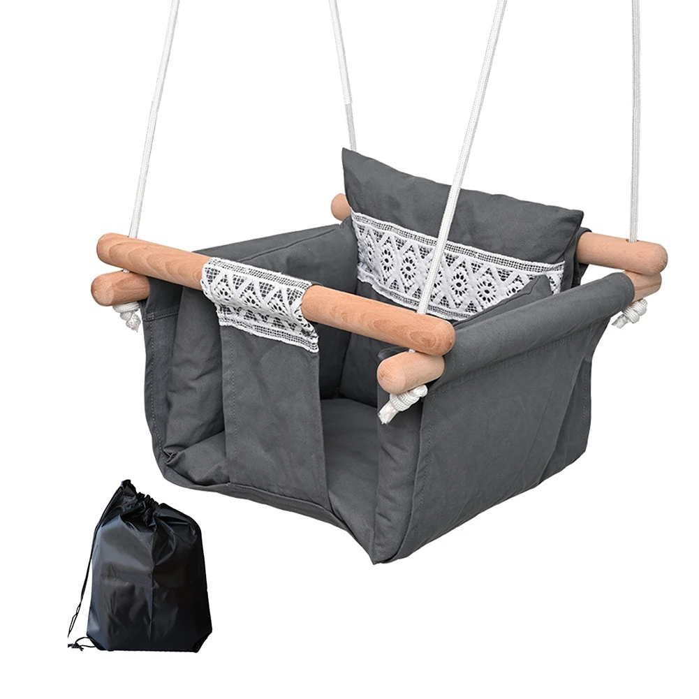 

Portable Polyester Hammock Chair Backyard Leisure For Infants Swing Seat Indoor Outdoor Kid Toys Tree Soft Durable Cushion