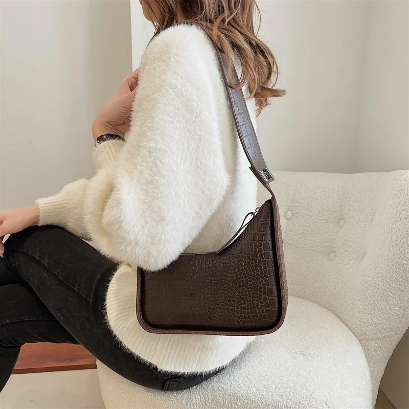 

Mini crossbody bag for woman 2022 fashion handbag handle adjustable stone pattern leather small shoulder luxury messenger bag
