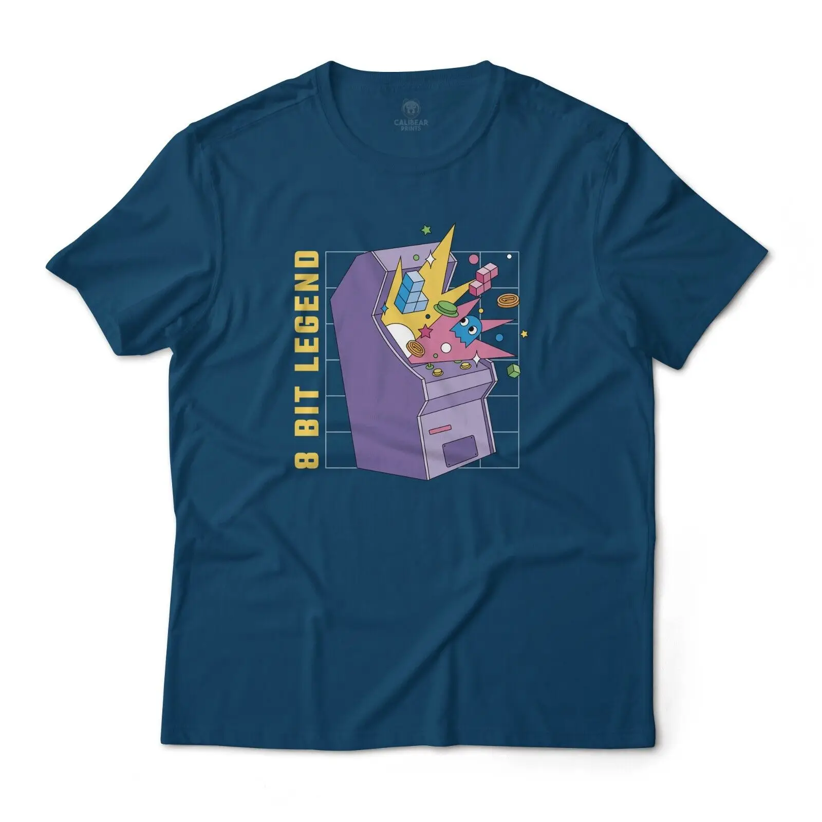 8-битная Ретро аркадная видеоигра художественная графическая футболка унисекс
