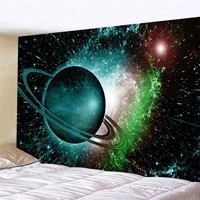 moon planet sea tapestry wall fabric hippie boho home decoration science wall cloth tapestries wall carpet background blanket