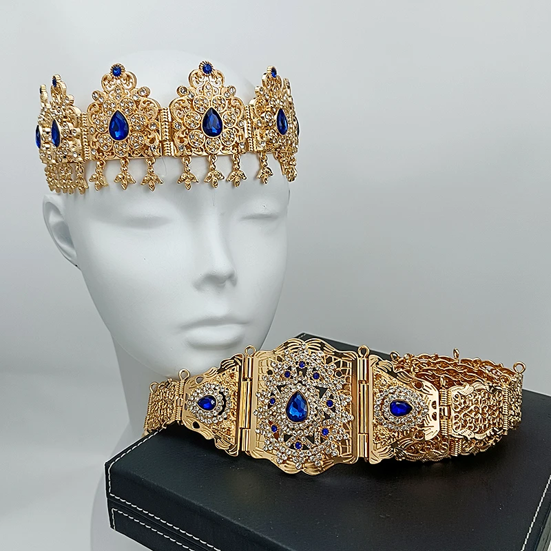 

Classic Wedding Jewelry Set Morocoo Algerian Trendy Caftan Jewelry Women Arabia Wedding Collection Middle East Costume Jewelry