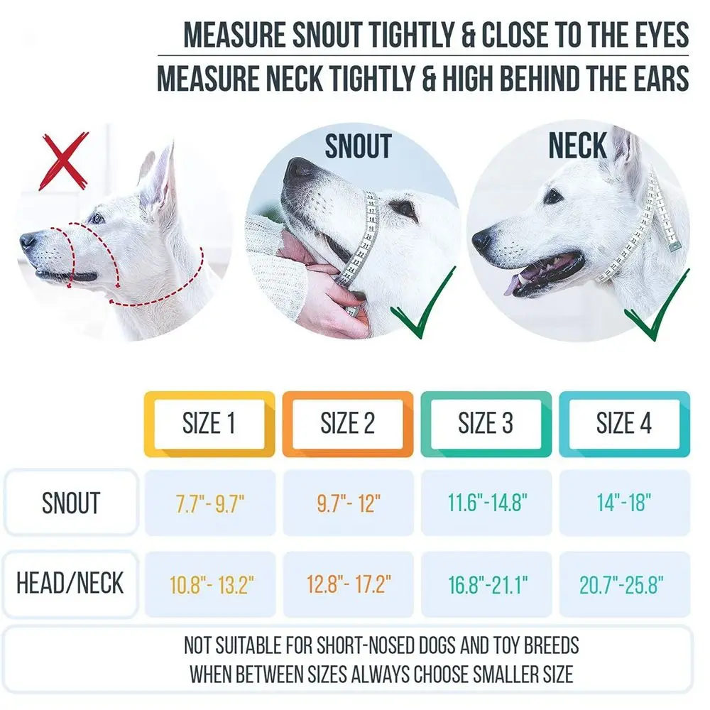 Намордник для собак регулируемый нейлоновый ошейник против лая с