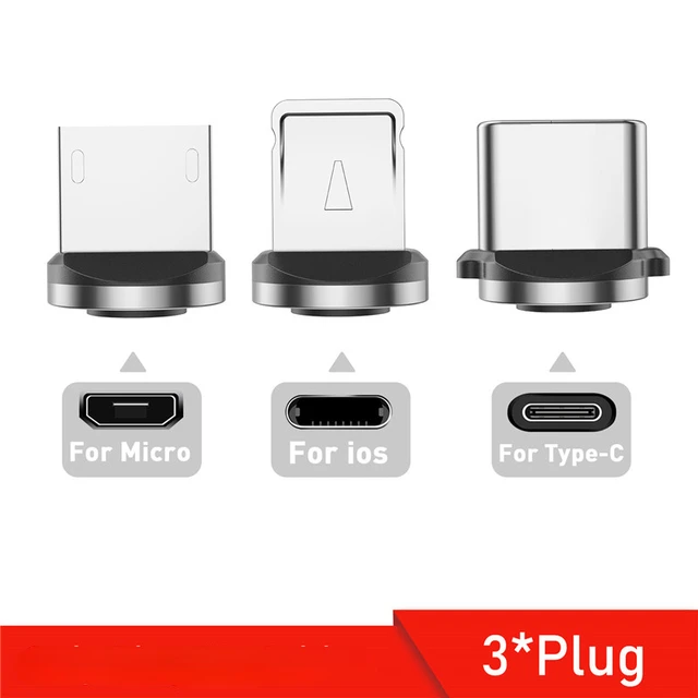

540 Rotate Cable USB Type C Fast Charging Cable For iPhone 11 12 Magnet Charge Micro USB Cable Phone Cord