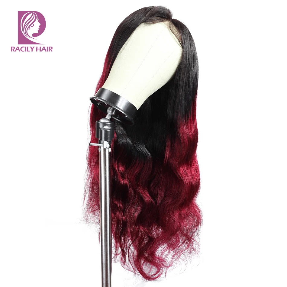 

Body Wave Lace Front Wig 4x4 Lace Closure Wig Ombre Burgundy Hd Lace Brazilian Wigs For Women 4x4 Lace Closure Human Hair Wig