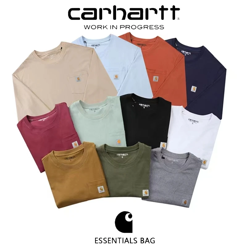 

Carhartt WIP Classic Small Standard Pocket Long-sleeved T-shirt Men and Women Loose Round Neck Couple Bottoming Shirt S-XL