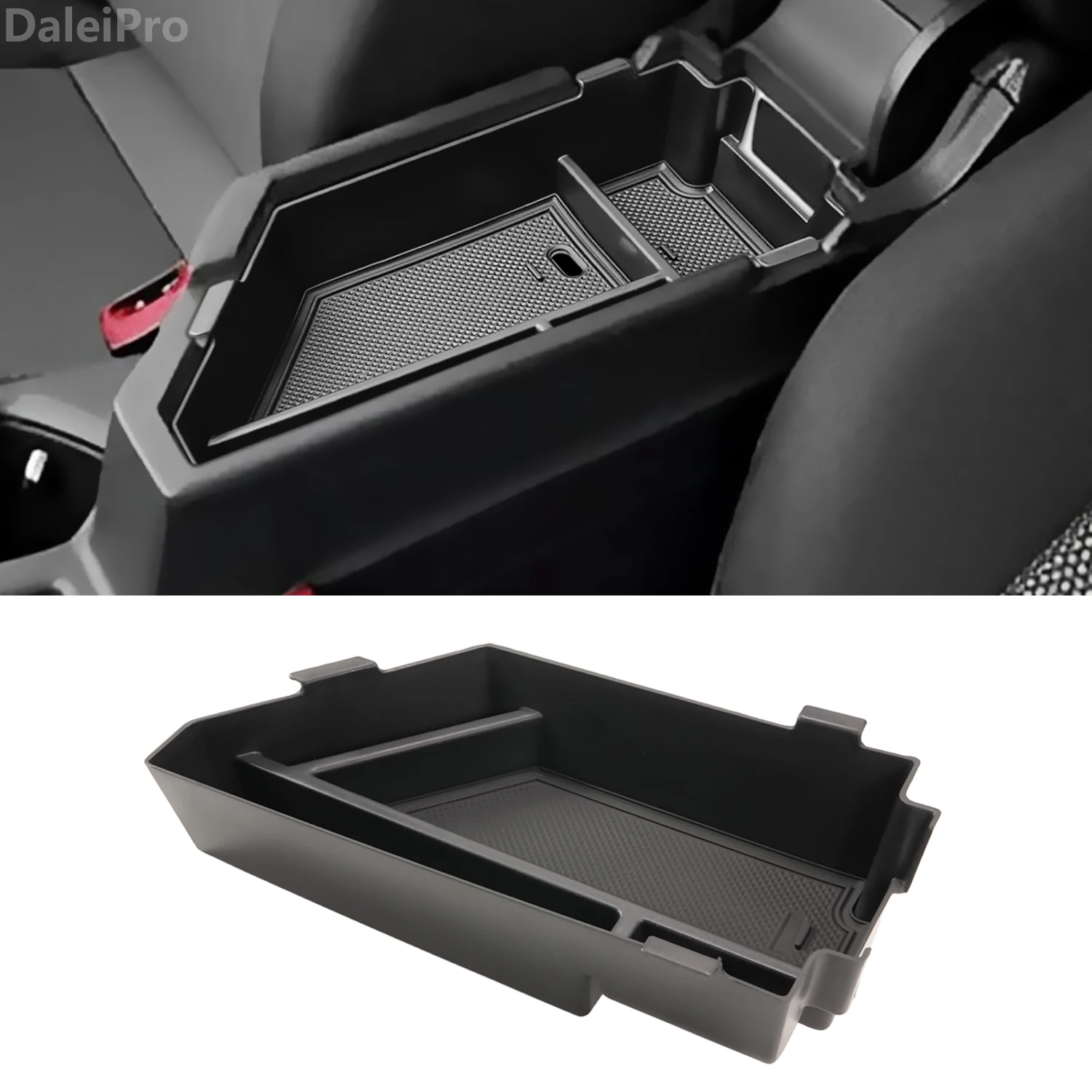 

Для Volkswagen Jetta 2020 2021 2022 2023 2024 2025 Органайзер для центральной консоли Лоток для хранения в подлокотнике Многослойный ящик для хранения Уборка
