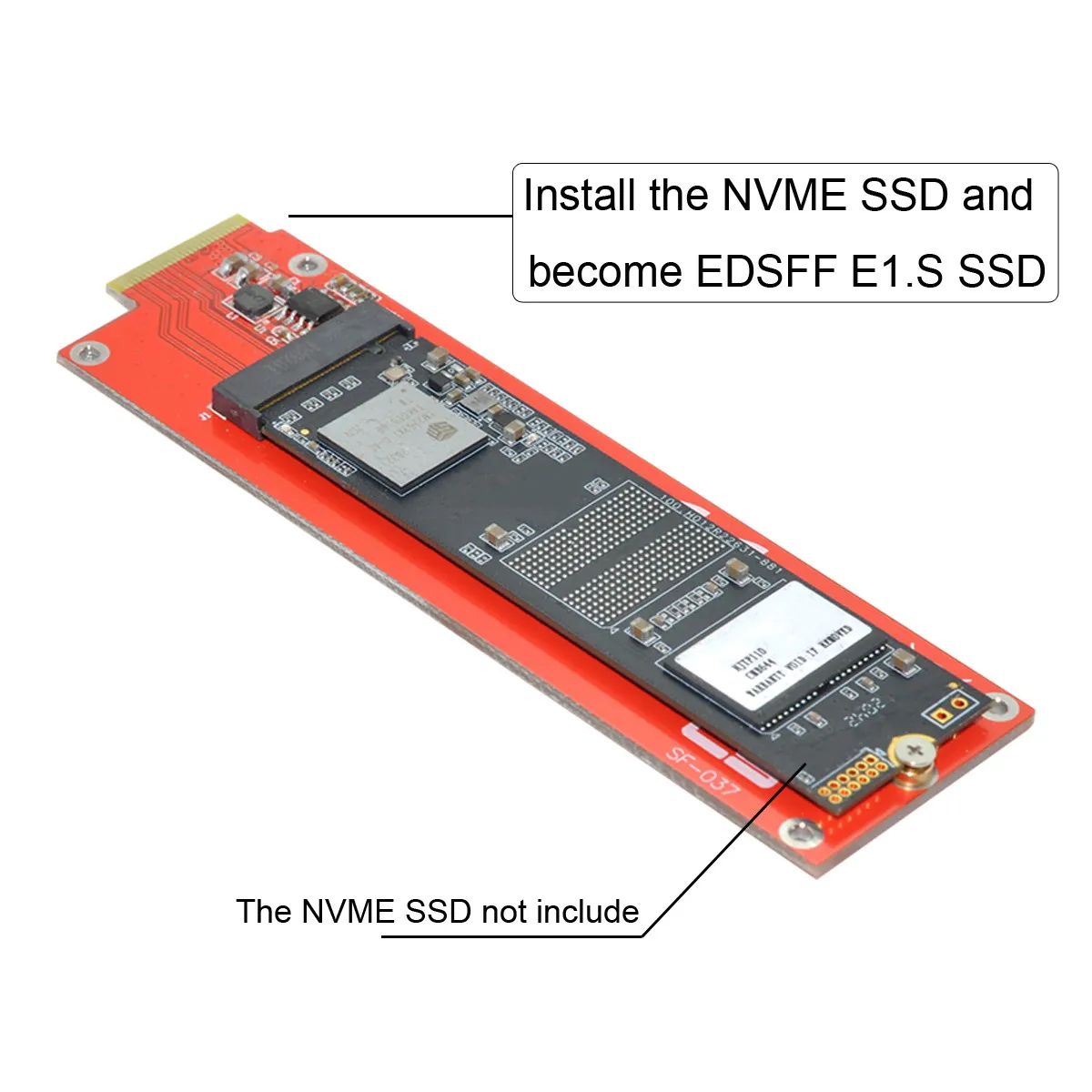 CY Xiwai M-key 4X NVMe NGFF адаптер хоста для линейки 1U GEN-Z EDSFF короткий SSD E1.S носителя
