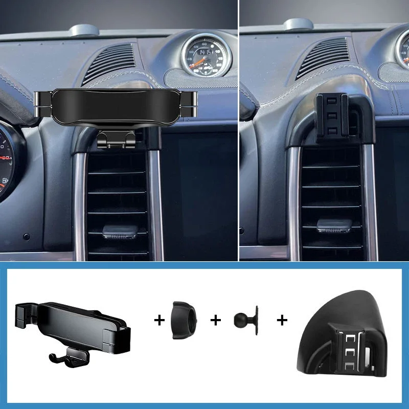 

Для Porsche Cayenne 2011-2015 автомобильный Стайлинг держатель мобильного телефона крепление вентиляционное отверстие гравитационный кронштейн подставка авто модифицированные аксессуары