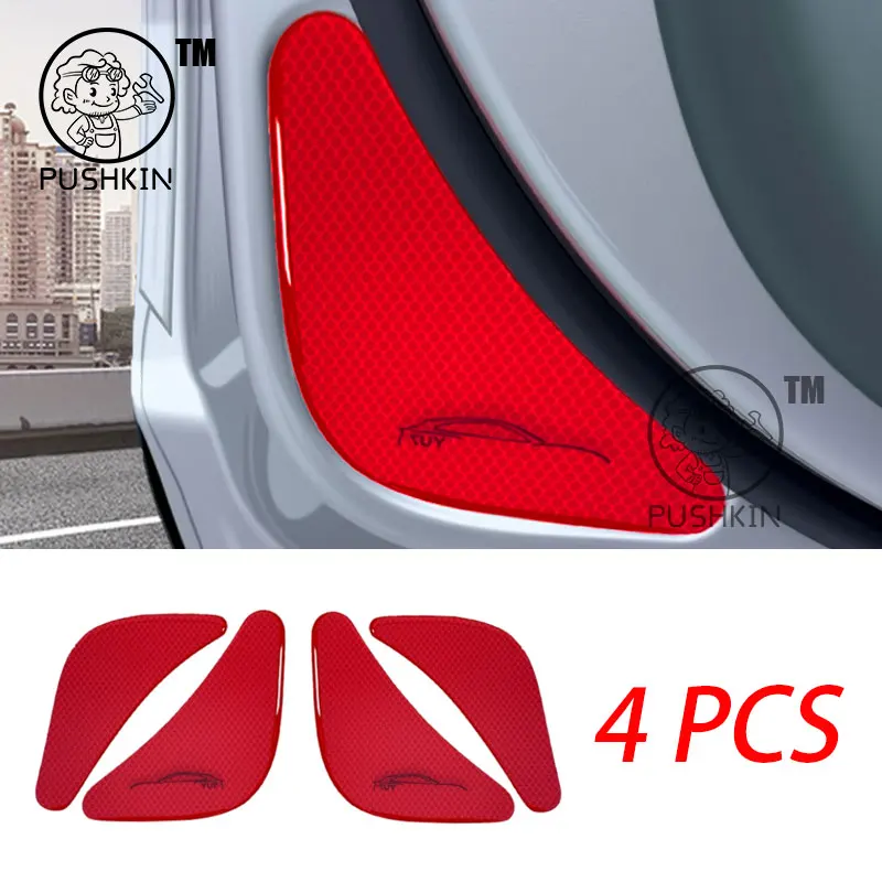 

Для Xiaomi YU7 2025 салонные детали автомобиля, предупреждающая наклейка на заднее столкновение, наклейка на передний бампер, дверные аксессуары