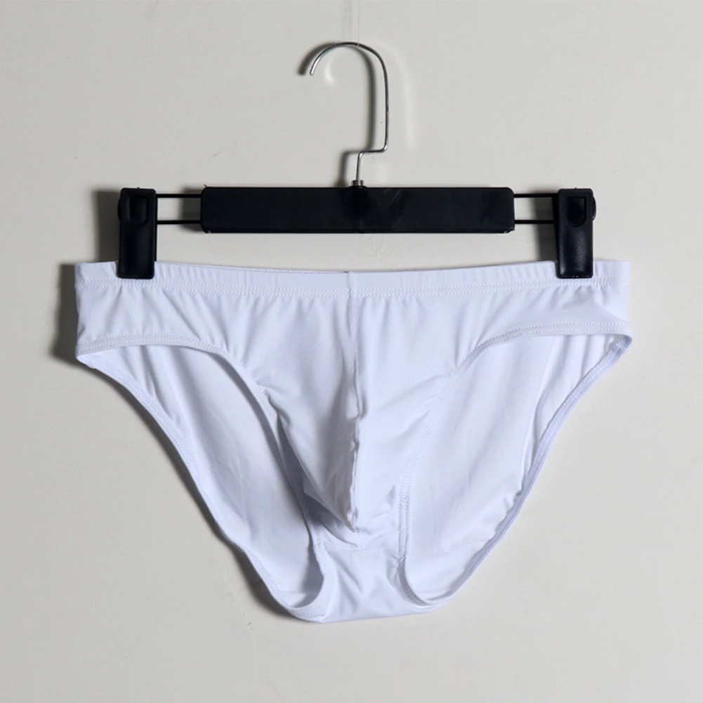 

Брифы мужские из вискозы, пикантное нижнее белье с низкой посадкой, дышащие трусы, прозрачные стринги, бикини, Тонги, брифы с отделкой