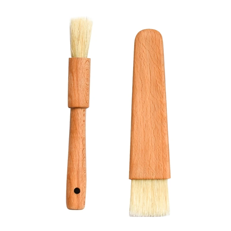 

Pastry Brush for Cooking Baking Wood Handle Bristle Brushes Household Kitchen